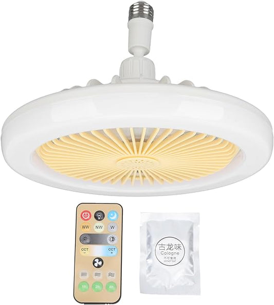 FOCO VENTILADOR ROTACION 360 GRADOS CON CONTROL LED360